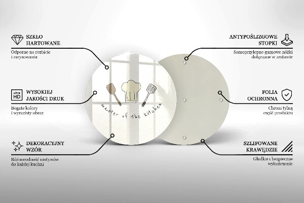 Tagliere in vetro temperato Maestro della cucina