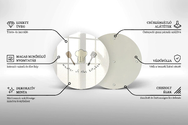 Tagliere in vetro temperato Maestro della cucina