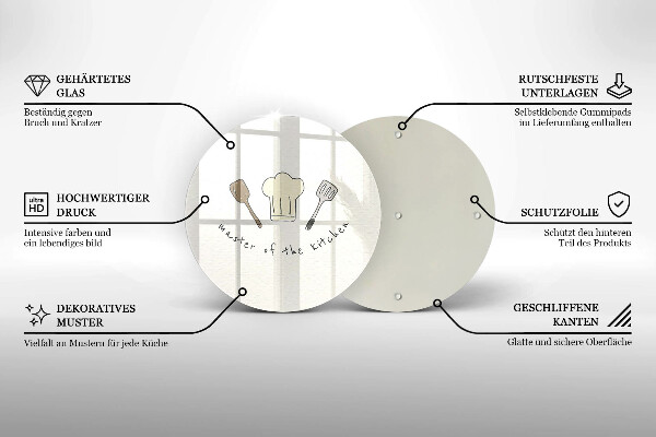 Tagliere in vetro temperato Maestro della cucina