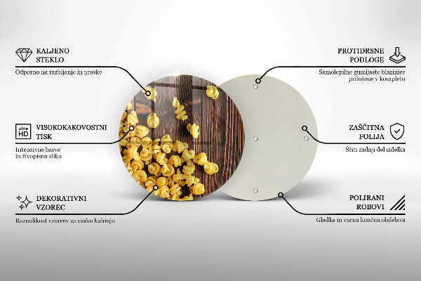 Tagliere in vetro temperato Pasta in tavola