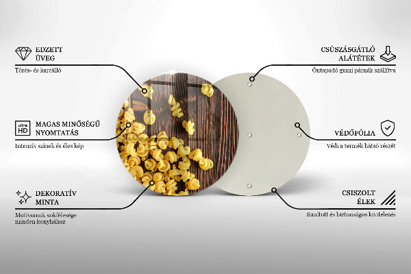 Tagliere in vetro temperato Pasta in tavola