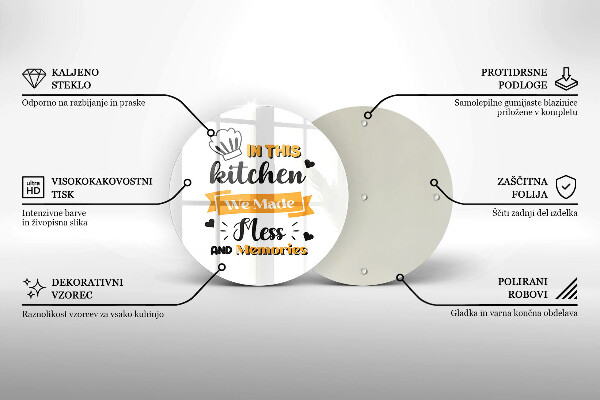 Tagliere in vetro temperato In questa cucina abbiamo creato disordine e ricordi