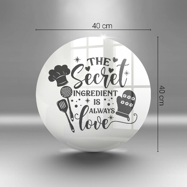 Tagliere in vetro temperato Iscrizione frase