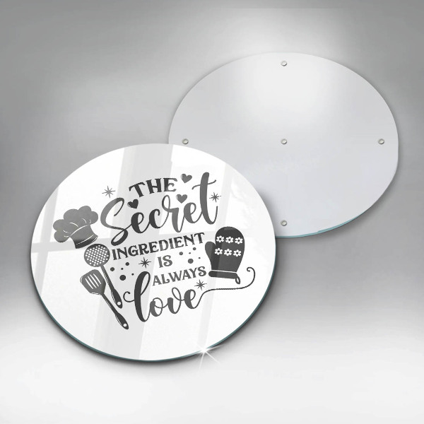 Tagliere in vetro temperato Iscrizione frase