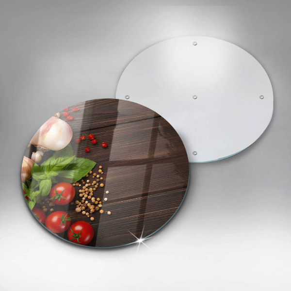 Tagliere in vetro temperato Verdure sul tavolo