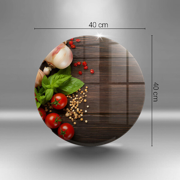 Tagliere in vetro temperato Verdure sul tavolo