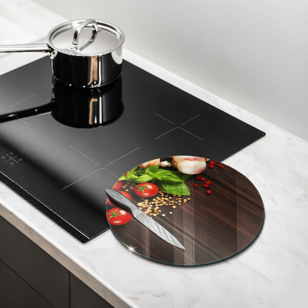 Tagliere in vetro temperato Verdure sul tavolo