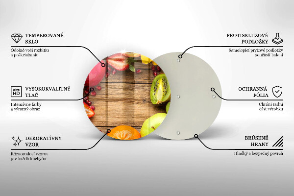 Tagliere in vetro temperato Frutta fresca