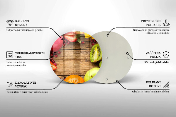 Tagliere in vetro temperato Frutta fresca
