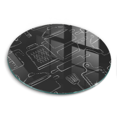 Tagliere in vetro temperato Accessori da cucina dei cartoni animati