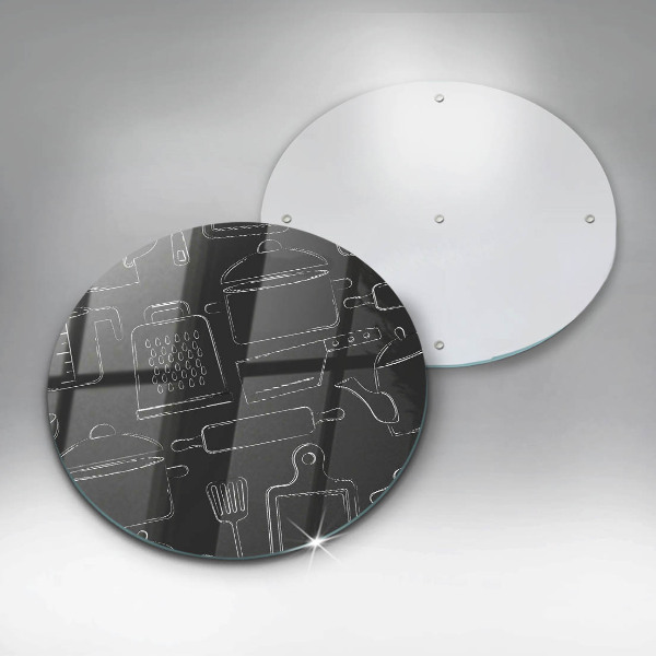 Tagliere in vetro temperato Accessori da cucina dei cartoni animati