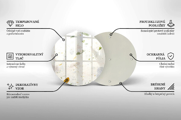 Tagliere in vetro temperato Foglie cadenti