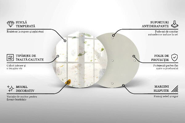 Tagliere in vetro temperato Foglie cadenti