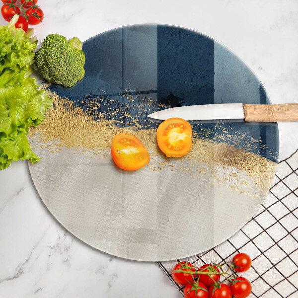 Tagliere in vetro Astrazione dell'oro