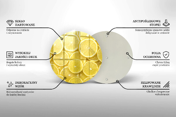 Tagliere in vetro Frutto di limone