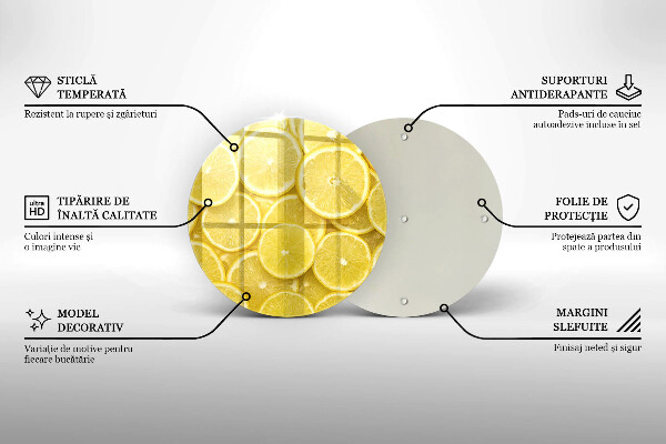 Tagliere in vetro Frutto di limone