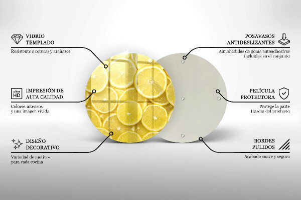 Tagliere in vetro Frutto di limone