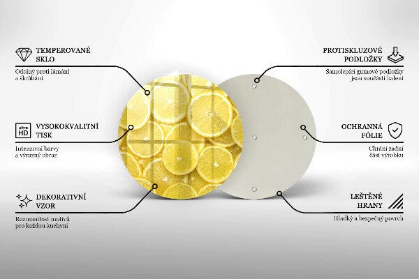 Tagliere in vetro Frutto di limone