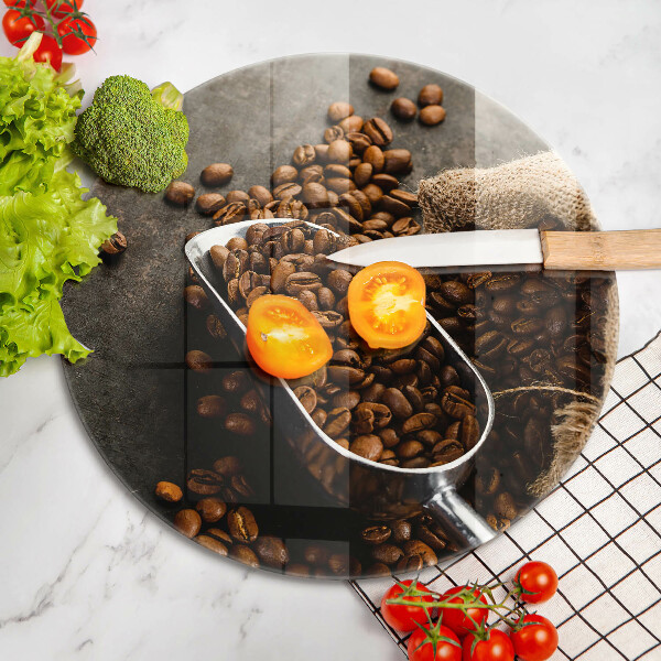 Tagliere in vetro Chicchi di caffè