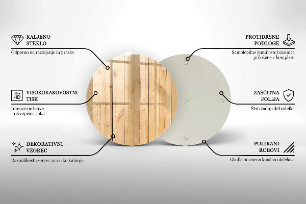 Tagliere in vetro temperato Tavole di legno delicate