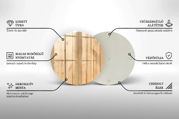 Tagliere in vetro temperato Tavole di legno delicate