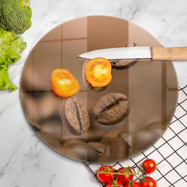 Tagliere in vetro temperato Chicchi di caffè