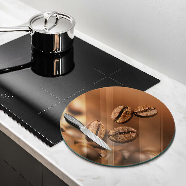 Tagliere in vetro temperato Chicchi di caffè