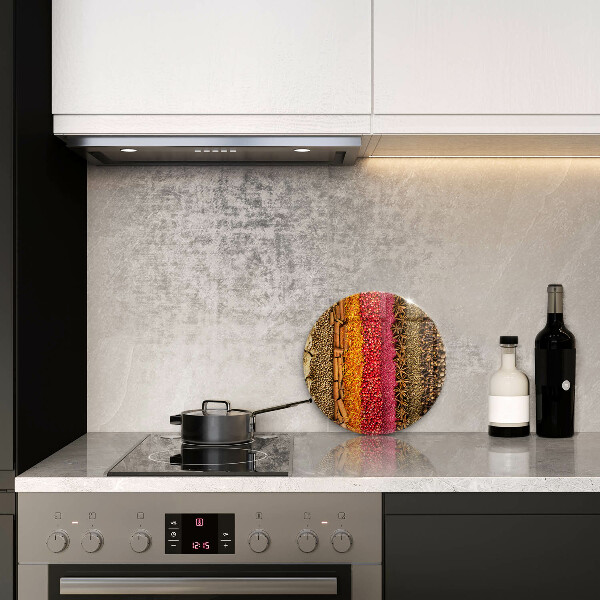 Tagliere in vetro temperato Spezie colorate