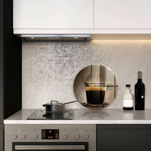 Tagliere in vetro temperato Vetro e chicchi di caffè