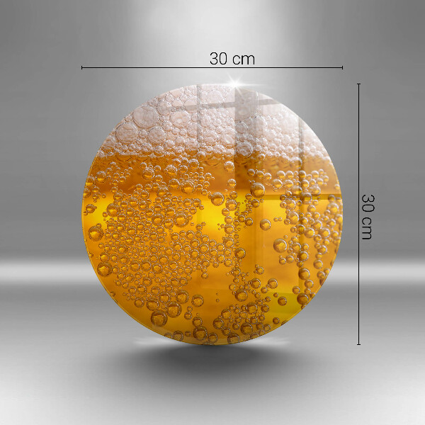 Tagliere in vetro temperato Bevi schiuma di birra