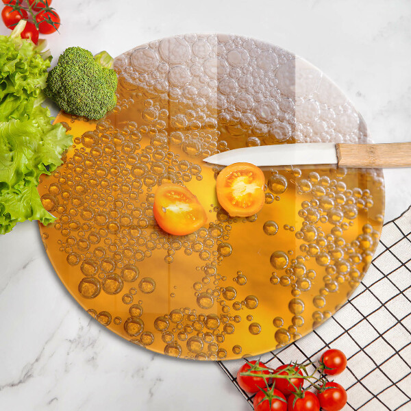 Tagliere in vetro temperato Bevi schiuma di birra