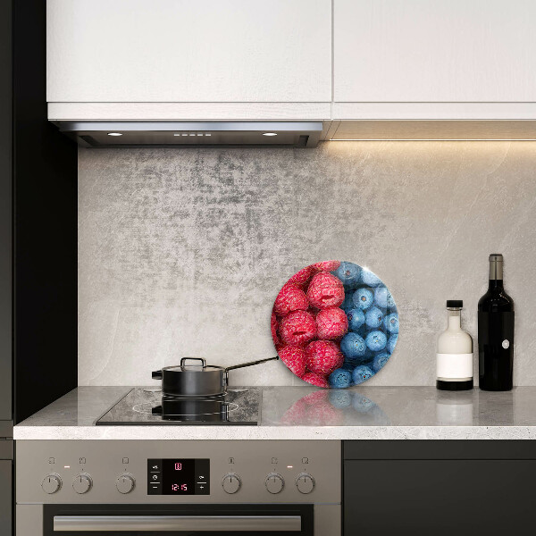 Tagliere in vetro temperato Frutti di lampone e mirtillo