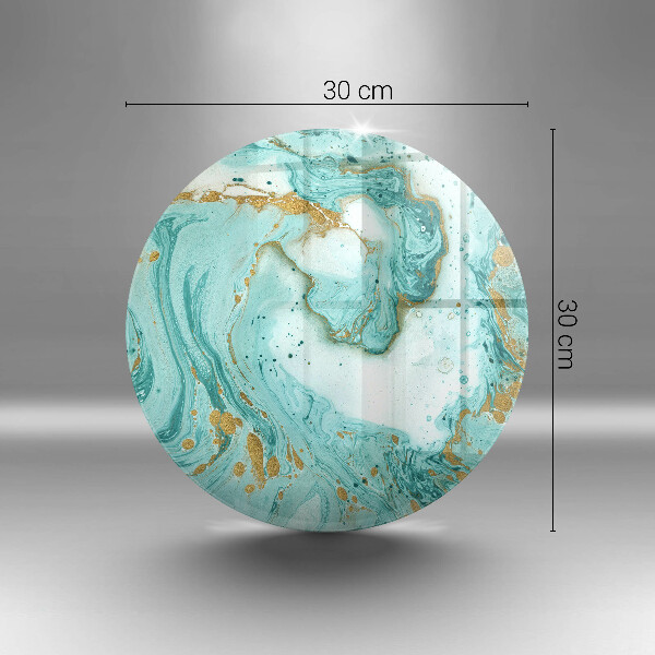 Tagliere in vetro Astrazione blu