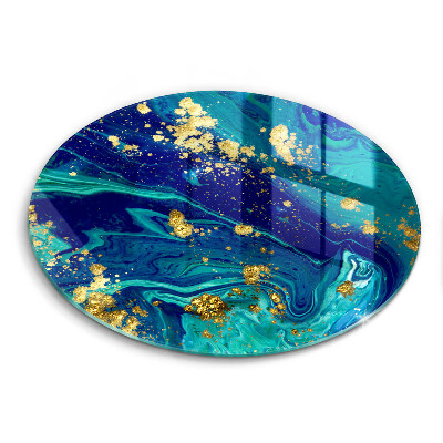 Tagliere in vetro Astrazione con l'oro