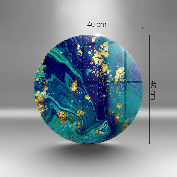 Tagliere in vetro Astrazione con l'oro
