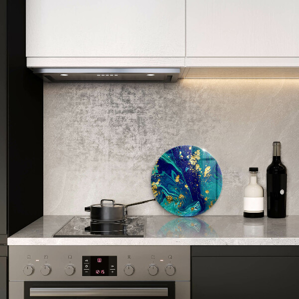 Tagliere in vetro Astrazione con l'oro