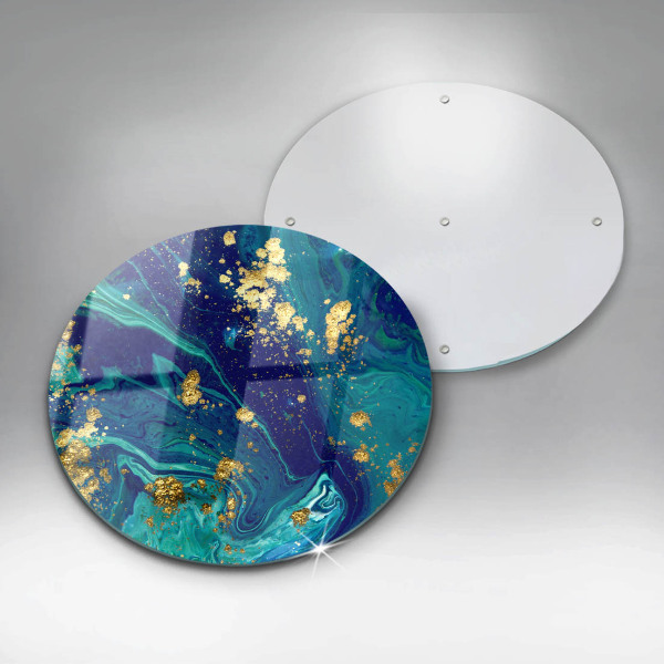 Tagliere in vetro Astrazione con l'oro