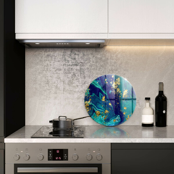 Tagliere in vetro Astrazione con l'oro