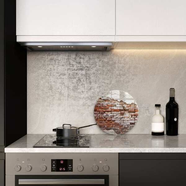 Tagliere in vetro Vecchio muro di mattoni e cemento