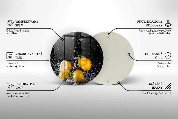 Tagliere in vetro Succoso frutto di limone