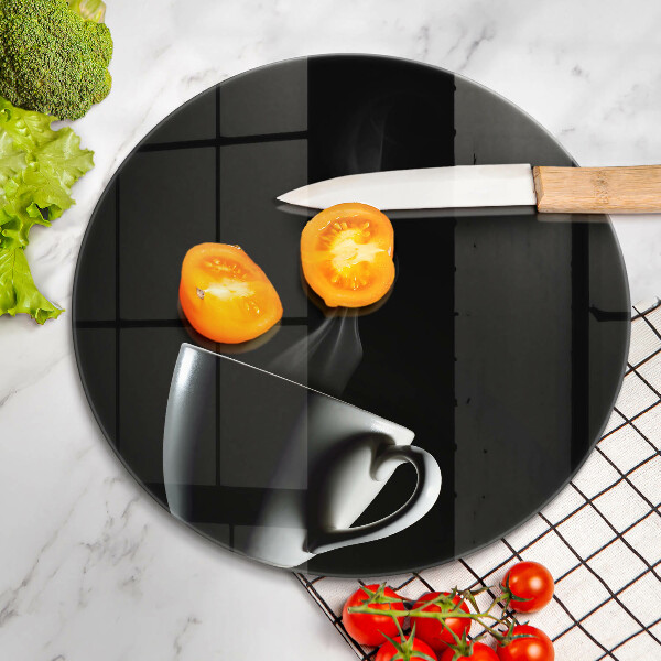 Tagliere in vetro Una tazza di tè