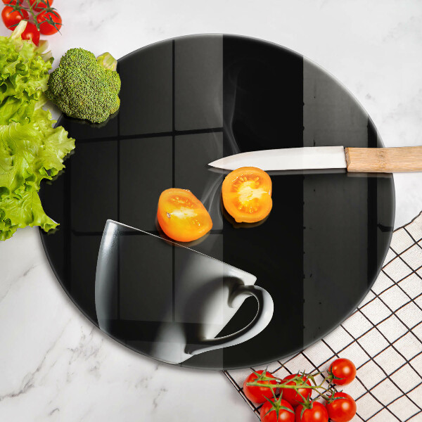 Tagliere in vetro Una tazza di tè