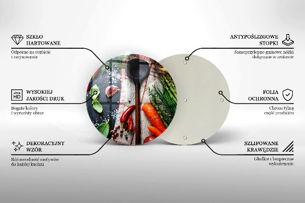 Tagliere in vetro Cibo da cucina