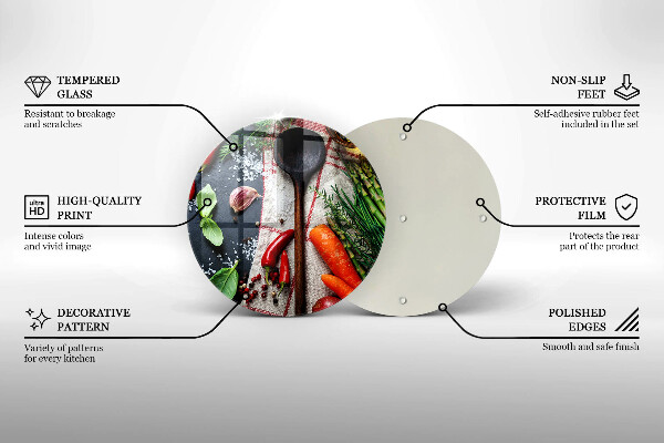 Tagliere in vetro Cibo da cucina