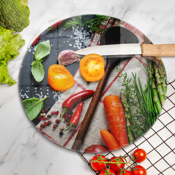 Tagliere in vetro Cibo da cucina