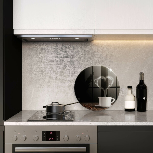 Tagliere in vetro Cuore della tazza di caffè