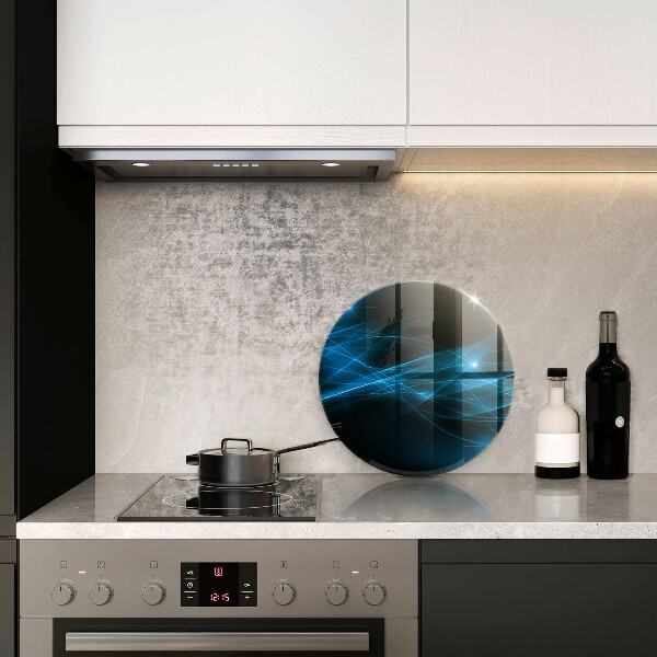 Tagliere in vetro Fumo blu astratto