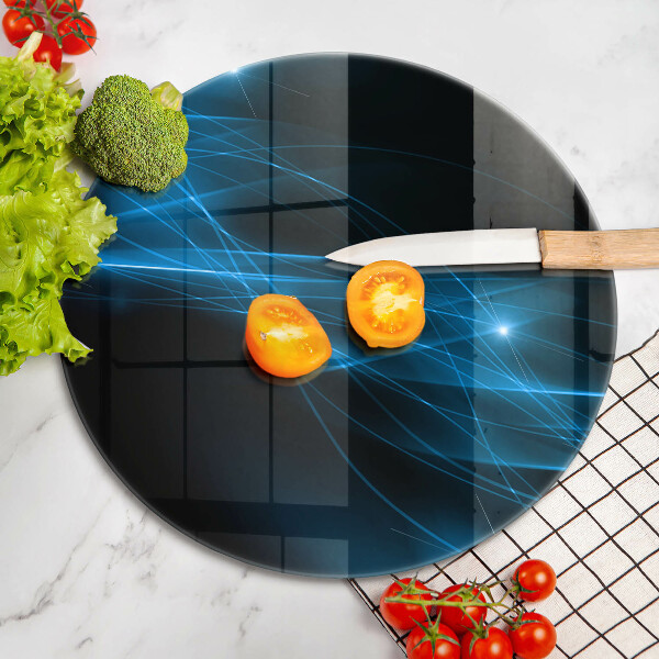 Tagliere in vetro Fumo blu astratto