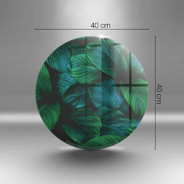 Tagliere in vetro Foglie della giungla