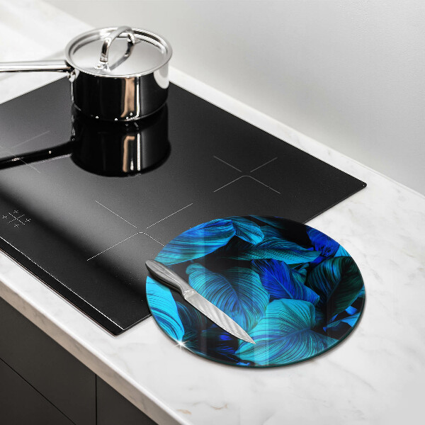 Tagliere in vetro Foglie della vegetazione della giungla